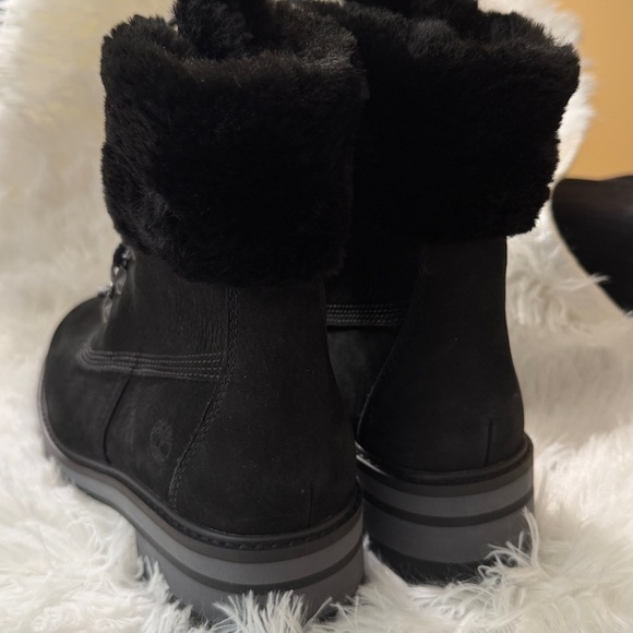 NWT TIMBERLAND COURMAYEUR VALLEY 6'' WATERPROOF FAUX FUR BOOTS SIZE:6 NO BOX - Picture 5 of 7